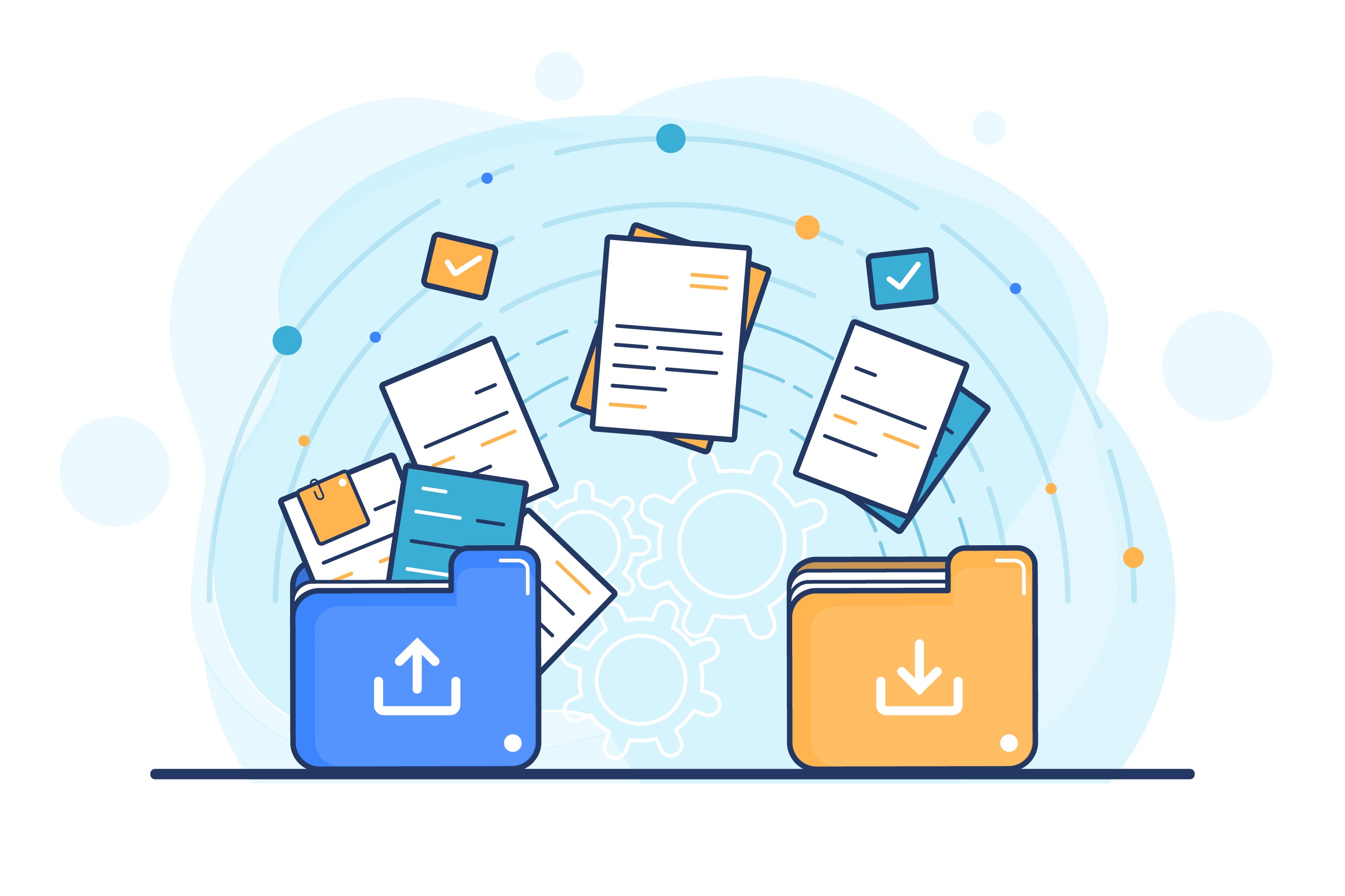 Illustration de la conversion PDF en Excel